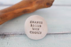 Motivational gift Ceramic pebbles