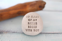 Motivational gift Ceramic pebbles