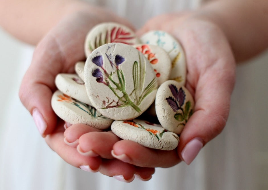 Ceramic handmade botanical bowls – Ceramics By Orly