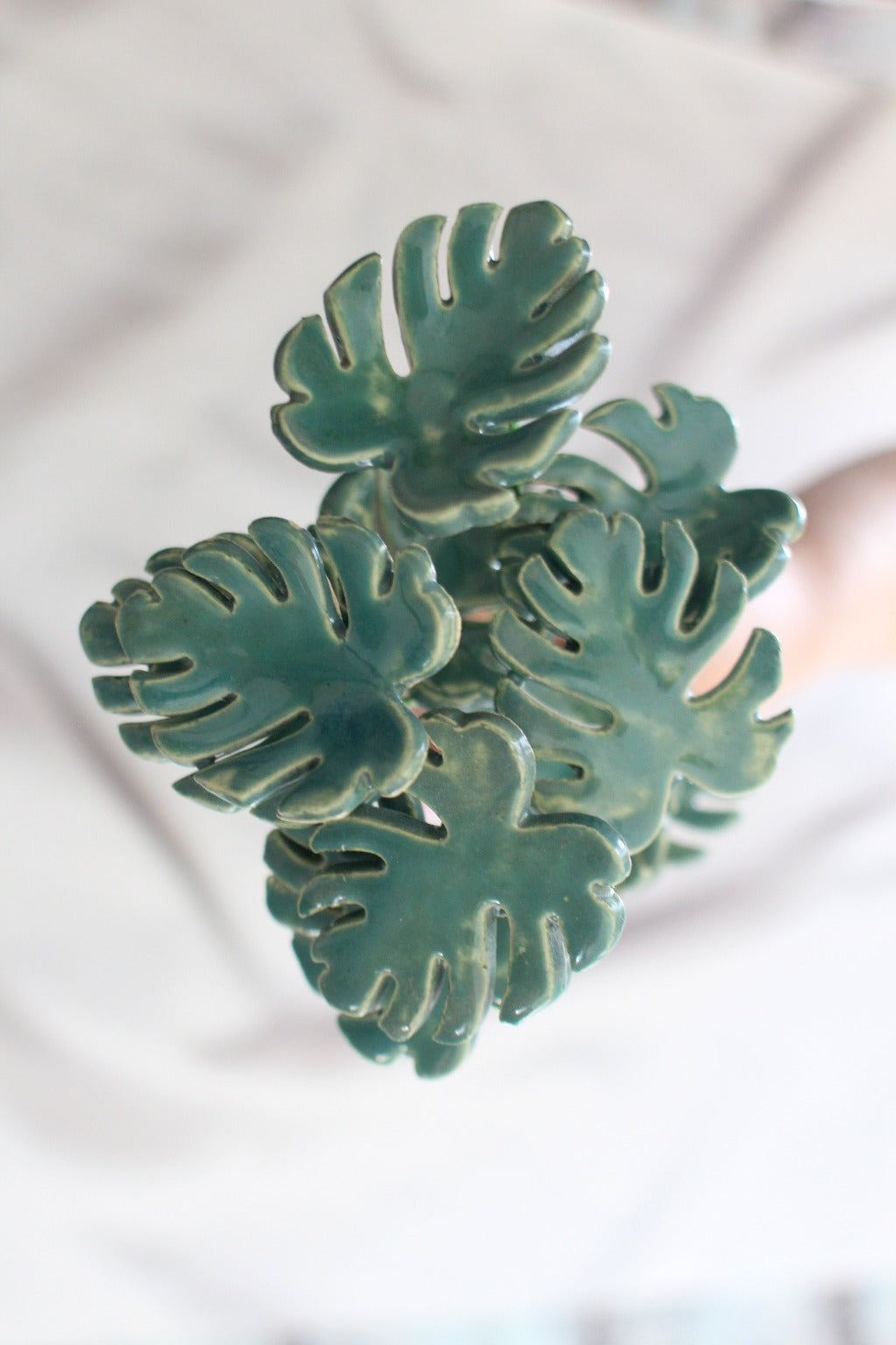 ceramic monstera leaf Ceramic Monstera leaves Housewarming gift – Ceramics By Orly