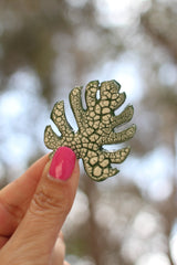 ceramic tropical leaf