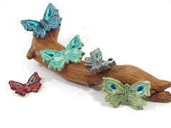 Wedding favor – Ceramic butterflies in a color of your choice (set of 6) - Ceramics By Orly
 - 6