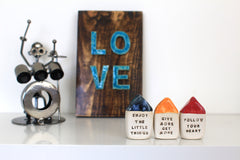 Inspirational quote Motivational quotes Personal gift Miniature house You only live once - Ceramics By Orly
 - 5
