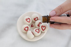 Essential oil diffuser set Heart ceramic stones