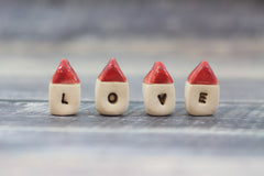 Miniature LOVE houses - Ceramics By Orly
 - 1