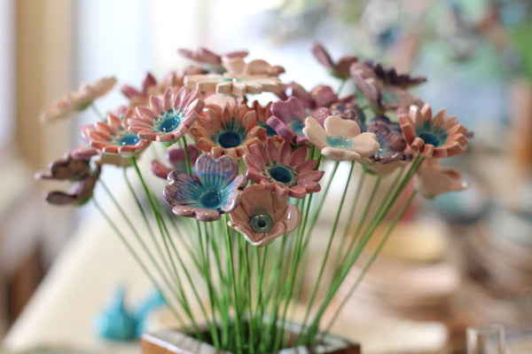 Colorful Flowers for home decor (set of 5 )
