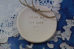 Love of My Life wedding ring dish Ring bearer - Ceramics By Orly
 - 2