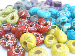 Colorful ceramic beads - Ceramics By Orly
 - 9