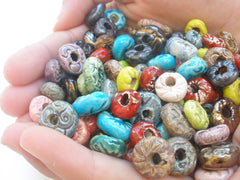 Colorful ceramic beads - Ceramics By Orly
 - 4