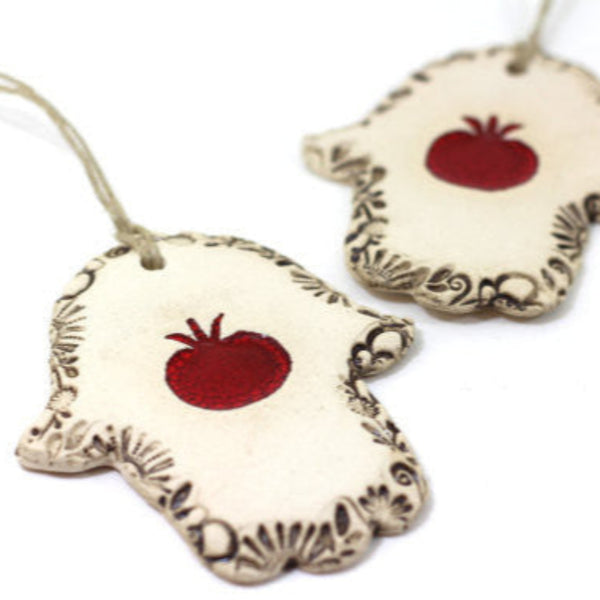 Red pomegranate Hamsa