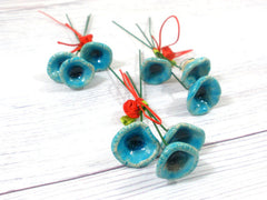 Ceramic flowers boutonniere in a color of your choice - Ceramics By Orly
 - 3