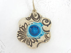 Ceramic flower ornaments - Ceramics By Orly
 - 3