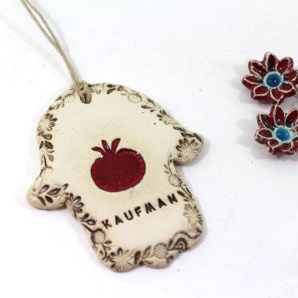 Personalized Ceramic Hamsa