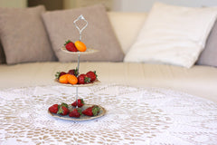 Shabby Chic 3 Tiered cupcake and Cookie Stand - Ceramics By Orly
 - 2