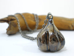 Garlic necklace in a color of your choice - Ceramics By Orly
 - 4