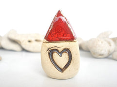 Personalized ceramic tiny house with your initials - Ceramics By Orly
 - 2