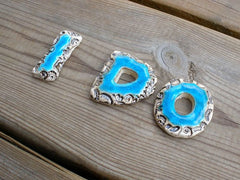 I DO letters Weddings decor I DO cake topper Ceramic letters Wedding prop - Ceramics By Orly
 - 2