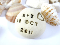 Save the date Love stones Love pebbles - Ceramics By Orly
 - 3