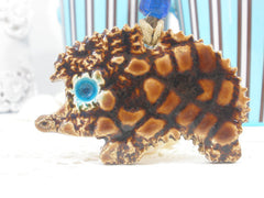 Ceramic ornament decoration OOAK Hedgehog ornament in a color of your choice - Ceramics By Orly
 - 4