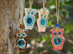Ceramic ornament Ceramic Owl ornament in a color of your choice Outdoor ornament Indor ornament - Ceramics By Orly
 - 5