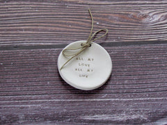 Wedding ring dish All my love All my life - Ceramics By Orly
 - 4