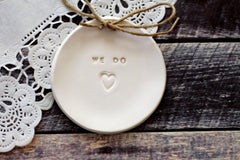 Wedding ring dish We Do - Ceramics By Orly
 - 3