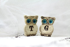Personalized owls wedding cake topper - Ceramics By Orly
 - 4