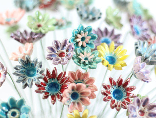 Colorful Flowers for home decor (set of 5 )