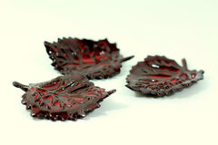 Brown and Red ceramic leaves - Ceramics By Orly
 - 4
