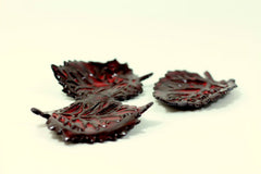 Brown and Red ceramic leaves - Ceramics By Orly
 - 2