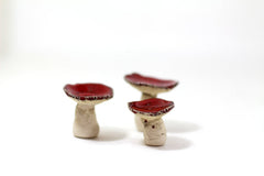 Ceramic mushroom Mushroom decor Red mushroom House warming gift Home decoration Collectibles Miniature sculpture - Ceramics By Orly
 - 2