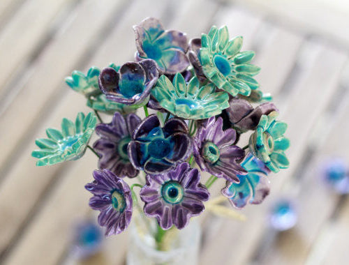 Colorful Flowers for home decor (set of 5 )