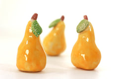Yellow Ceramic pears, Home decor, Cottage chic, Decorative ceramic pear, Ceramic fruit, Hostess gift, Spring decor, Table centerpiece - Ceramics By Orly
 - 5