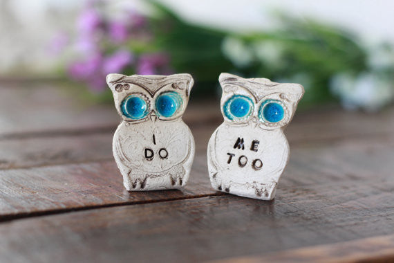 Owls cake topper, I DO ME TOO cute cake topper, birds cake topper Owl wedding Wedding cake topper