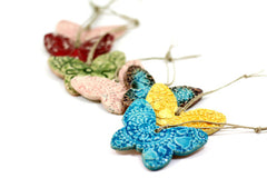 Butterfly ornament Room decor Holidays decor Wall hanging - Ceramics By Orly
 - 1