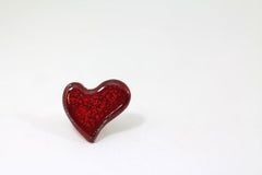 Heart ring Ceramic jewelry Ceramic ring Red ring Valentine's day gift Red heart ring - Ceramics By Orly
 - 4