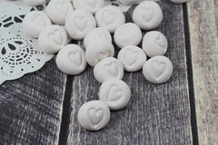 Heart favor Wedding favors Round heart pebbles Bridesmaids gift Shower gift Wedding decoration - Ceramics By Orly
 - 4