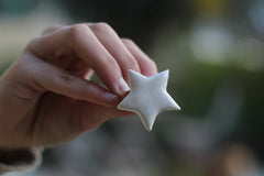 Star ring Ceramic jewelry Ceramic ring White ring Statement ring Cocktail ring White star - Ceramics By Orly
 - 3