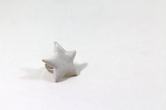 Star ring Ceramic jewelry Ceramic ring White ring Statement ring Cocktail ring White star - Ceramics By Orly
 - 5
