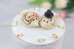 Hedgehog Wedding Hedgehog cake topper Animal Cake Topper Custom cake topper wedding - Ceramics By Orly
 - 4