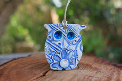 Ceramic Owl ornament - Ceramics By Orly
 - 1
