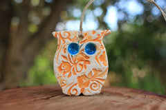 Ceramic Owl ornament - Ceramics By Orly
 - 4