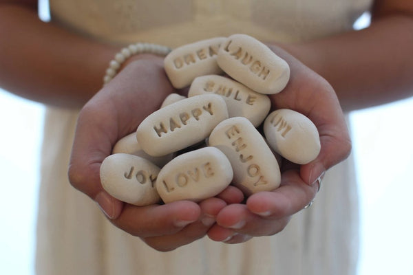 Message stones, Personalized gift