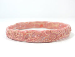 Ceramic jewelry Romantic and stylish rose pink ceramic bracelet - Ceramics By Orly
 - 1