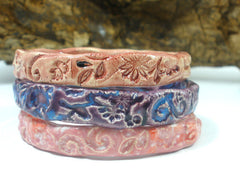 Ceramic jewelry Romantic and stylish rose pink ceramic bracelet - Ceramics By Orly
 - 2