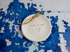 You & Me Wedding ring dish  $28.00 - Ceramics By Orly
 - 4